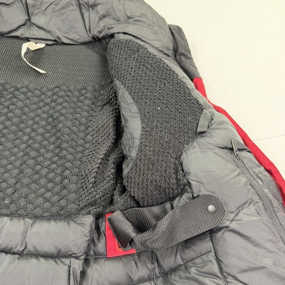 Lululemon Red Goose Down Long Hooded Winter Parka Coat Women's Size 6